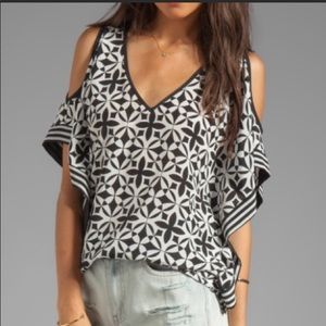 Trina Turk never worn cold shoulder blouse